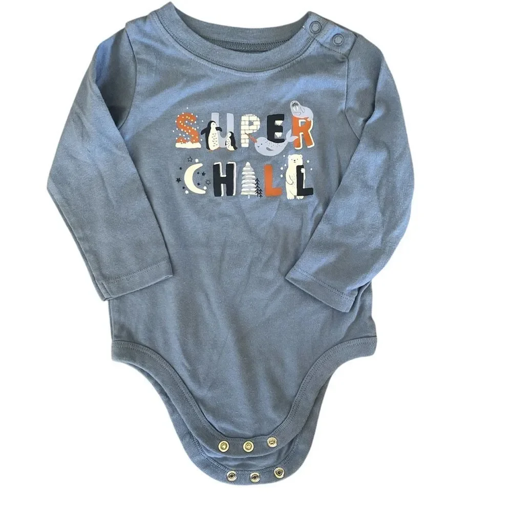 Baby boy clothes bundle size 12 months, bodysuit, pants, romper snap suit